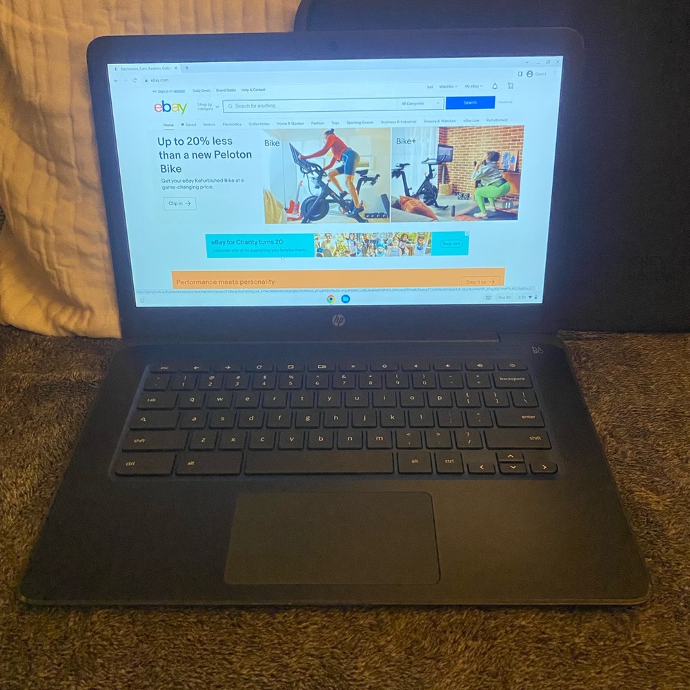 Google Chromebook.There are a couple of keys that stick, but still works.